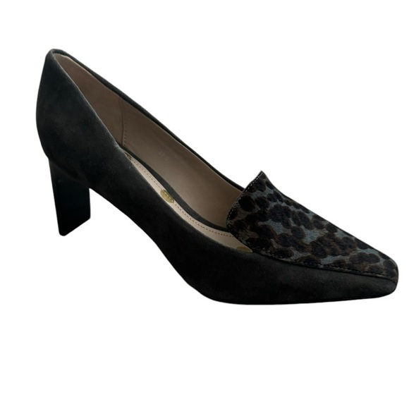 New Boden Calf Hair Leather Slip On High Heel Pumps size 8.5 - Picture 4 of 13